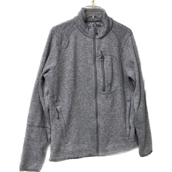 Avalanche Other - AVALANCHE Men's Mock Collar Warm Full Zip Fleece Jacket  MEDUIM  GRAY